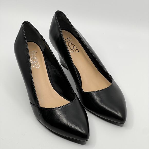 Franco Sarto Shoes - Franco Sarto Frankie Black Wedge Pump Women's 8.5M Pointed Toe